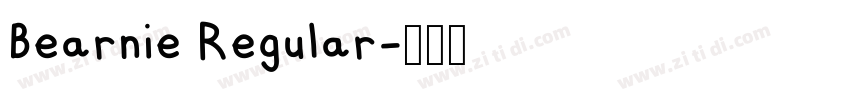 Bearnie Regular字体转换